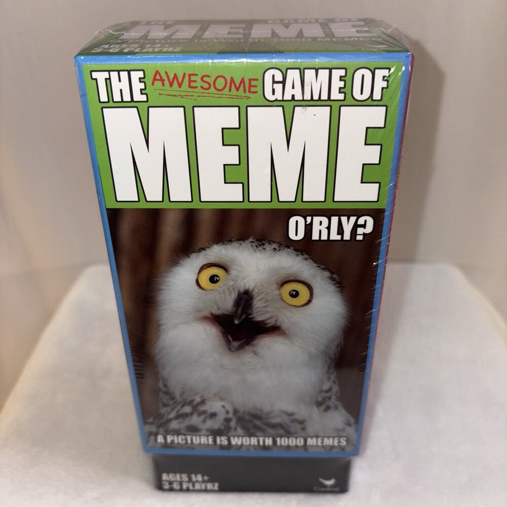 The Awesome Game of Meme Card Game by Cardinal Funny Party Game 3–6 Player NEW